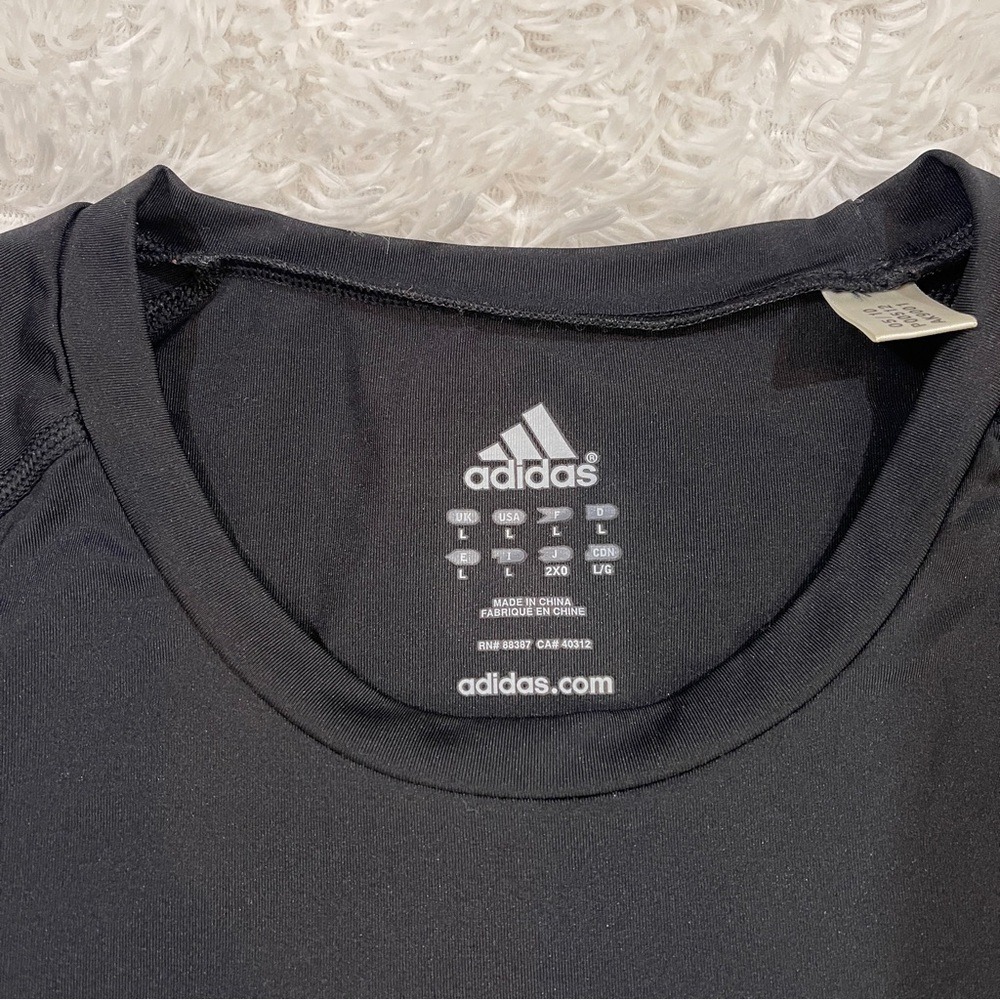 Adidas TechFit Compression Shirt Black Men's Large - Picture 4 of 8